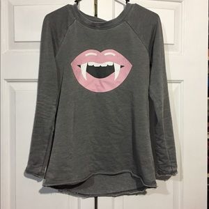 Target XS Vampire Mouth Sweater